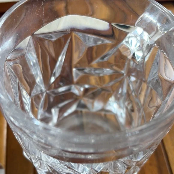 Tiffany & Co Rock Cut White Crystal Drinkware Beer Mugs with Geometric Design